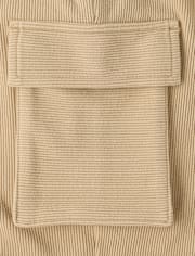 Kids Sueded Rib Cargo Jogger Pants