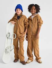 Kids Premium Fleece Utility Wide Leg Pants