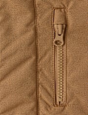 Parka utilitaire doublée en micropolaire pour enfant