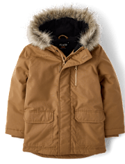 Parka utilitaire doublée en micropolaire pour enfant