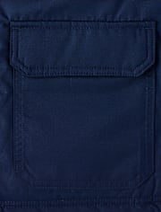 Parka utilitaire doublée en micropolaire pour enfant
