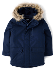 Kids Microfleece Lined Utility Parka Jacket