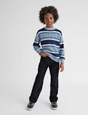 Pantalon ample en velours côtelé pour garçon des années 90