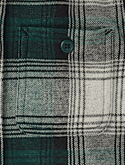 Boys Plaid Luxe Cozy Knit Button Up Shirt
