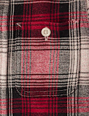 Boys Plaid Luxe Cozy Knit Button Up Shirt