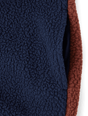 Kids Colorblock Sherpa Zip Up Jacket