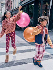 Kids Colorblock Sherpa Zip Up Jacket