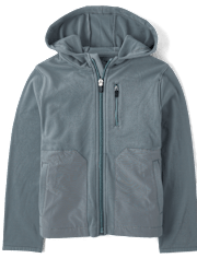 Boys Stretch Cozy Microfleece Zip Up Hoodie