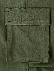 Boys Quick Dry Lined Parachute Cargo Jogger Pants