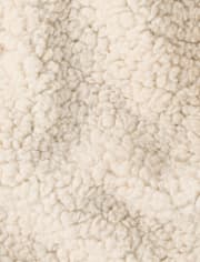 Boys Plaid Flannel Sherpa Lined Shacket