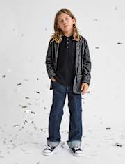 Boys Roll Cuff 90s Loose Jeans