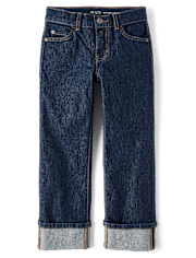Boys Roll Cuff 90s Loose Jeans