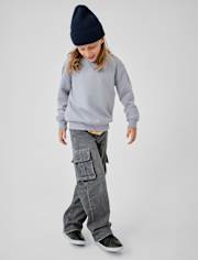 Kids Baggy Cargo Jeans