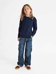 Kids Baggy Cargo Jeans
