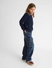 Kids Baggy Cargo Jeans
