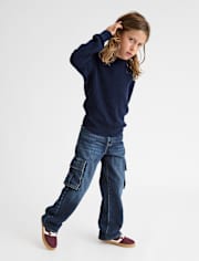 Kids Baggy Cargo Jeans
