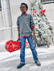 Boys Shaker Stitch Sweater