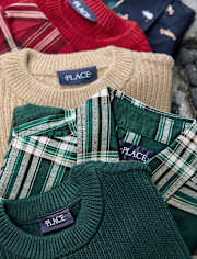 Boys Shaker Stitch Sweater