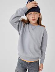 Kids Garment Dyed Premium Fleece Sweatshirt