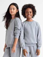 Kids Garment Dyed Premium Fleece Sweatshirt