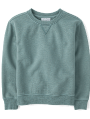 Kids Garment Dyed Premium Fleece Sweatshirt