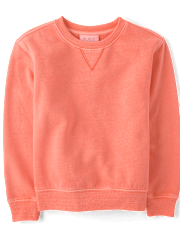 Kids Garment Dyed Premium Fleece Sweatshirt