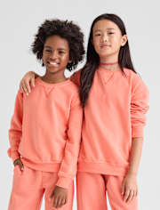 Kids Garment Dyed Premium Fleece Sweatshirt