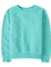 Kids Garment Dyed Premium Fleece Sweatshirt