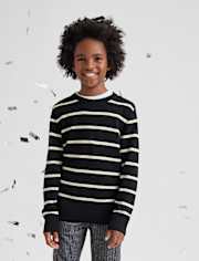 Boys Lightweight Striped Sweater