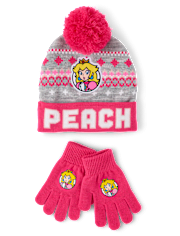 Girls Super Marioâ¢ Peach 2-Piece Cold Weather Set