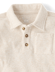 Baby And Toddler Boys Plush Rib Polo