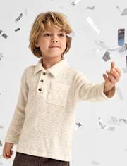 Baby And Toddler Boys Plush Rib Polo