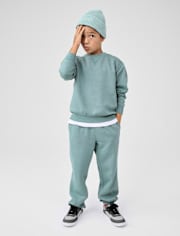 Pantalon de jogging en polaire de qualité supérieure teint en pièce pour bébé et tout-petit