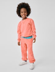 Baby And Toddler Garment Dyed Premium Fleece Jogger Pants