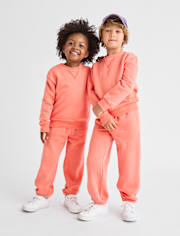 Baby And Toddler Garment Dyed Premium Fleece Jogger Pants