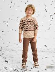 Baby And Toddler Boys Knit Straight Jeans