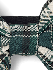 Baby And Toddler Girls Plaid Satin Bow Headwrap