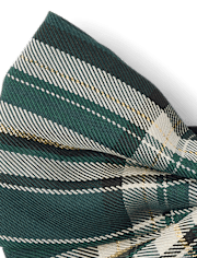 Baby And Toddler Girls Plaid Satin Bow Headwrap