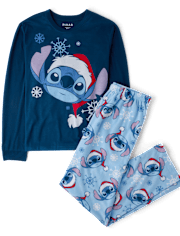 Mens Matching Family Stitch™ Santa Hat Pajamas