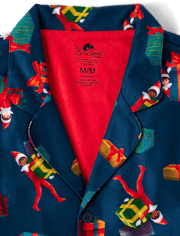 Adult Matching Family The Elf On The Shelfâ¢ Button Front Pajamas