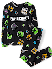 Boys Minecraftâ¢ Snug Fit Cotton Pajamas