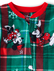 Baby And Toddler Matching Family Mickey Mouse™ Holiday Footed One Piece Pajamas