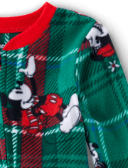 Baby And Toddler Matching Family Mickey Mouse™ Holiday Footed One Piece Pajamas