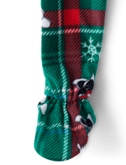 Baby And Toddler Matching Family Mickey Mouse™ Holiday Footed One Piece Pajamas