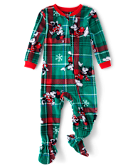 Baby And Toddler Matching Family Mickey Mouse™ Holiday Footed One Piece Pajamas