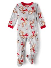 Baby And Toddler Rudolph™ Footed One Piece Pajamas