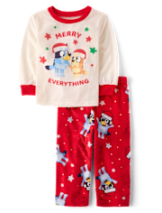 Baby And Toddler Matching Family Blueyâ¢ Merry Everything Pajamas