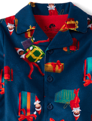 Baby And Toddler Matching Family The Elf On The Shelfâ¢ Button Front Pajamas