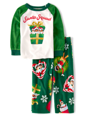 Baby And Toddler Matching Family The Elf On The Shelfâ¢ Santa Squad Pajamas