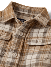 Baby And Toddler Boys Plaid Flannel Button Up Shirt